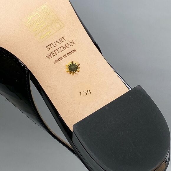 Stuart Weitzman Patent Leather Slingback Flats size 7.5 - Picture 11 of 11